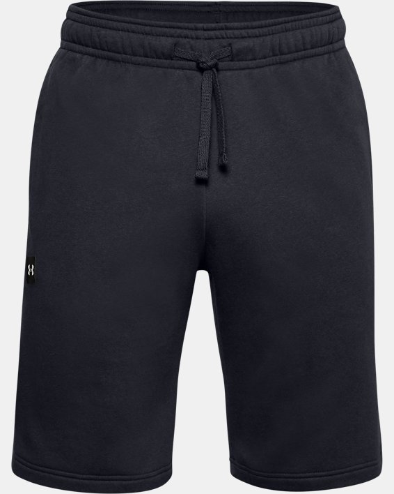 Men's UA Rival Fleece Shorts, Black, pdpMainDesktop image number 4